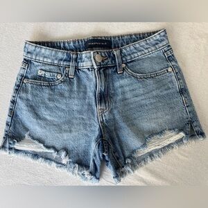 Aeropostale Light Blue Baggy Distressed Denim Jean Shorts